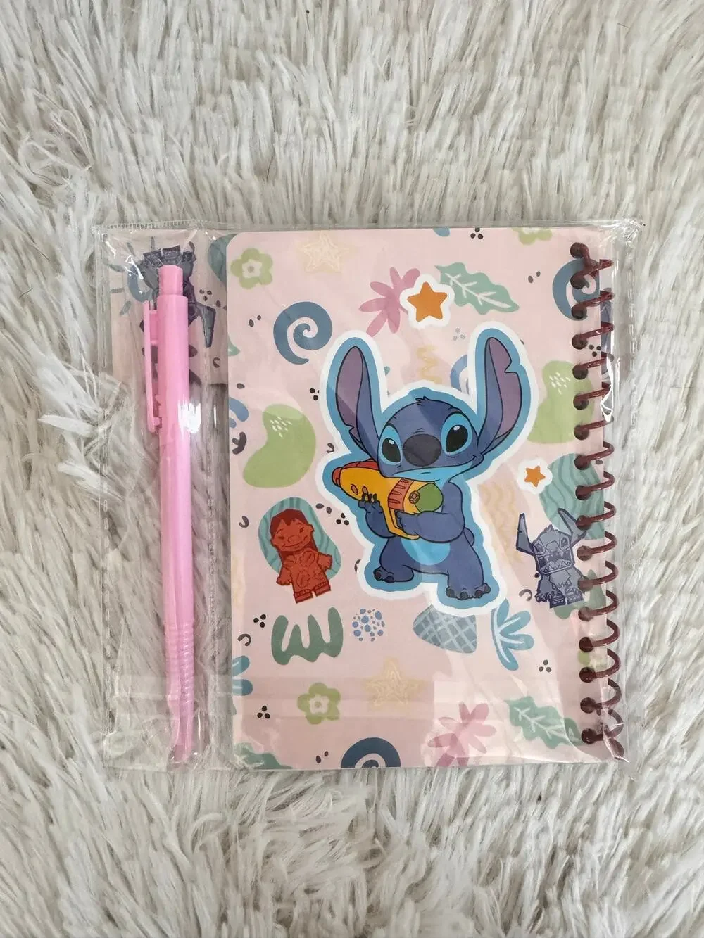 Disney Stitch Stationery Set spiral notebook with Pen size A6
